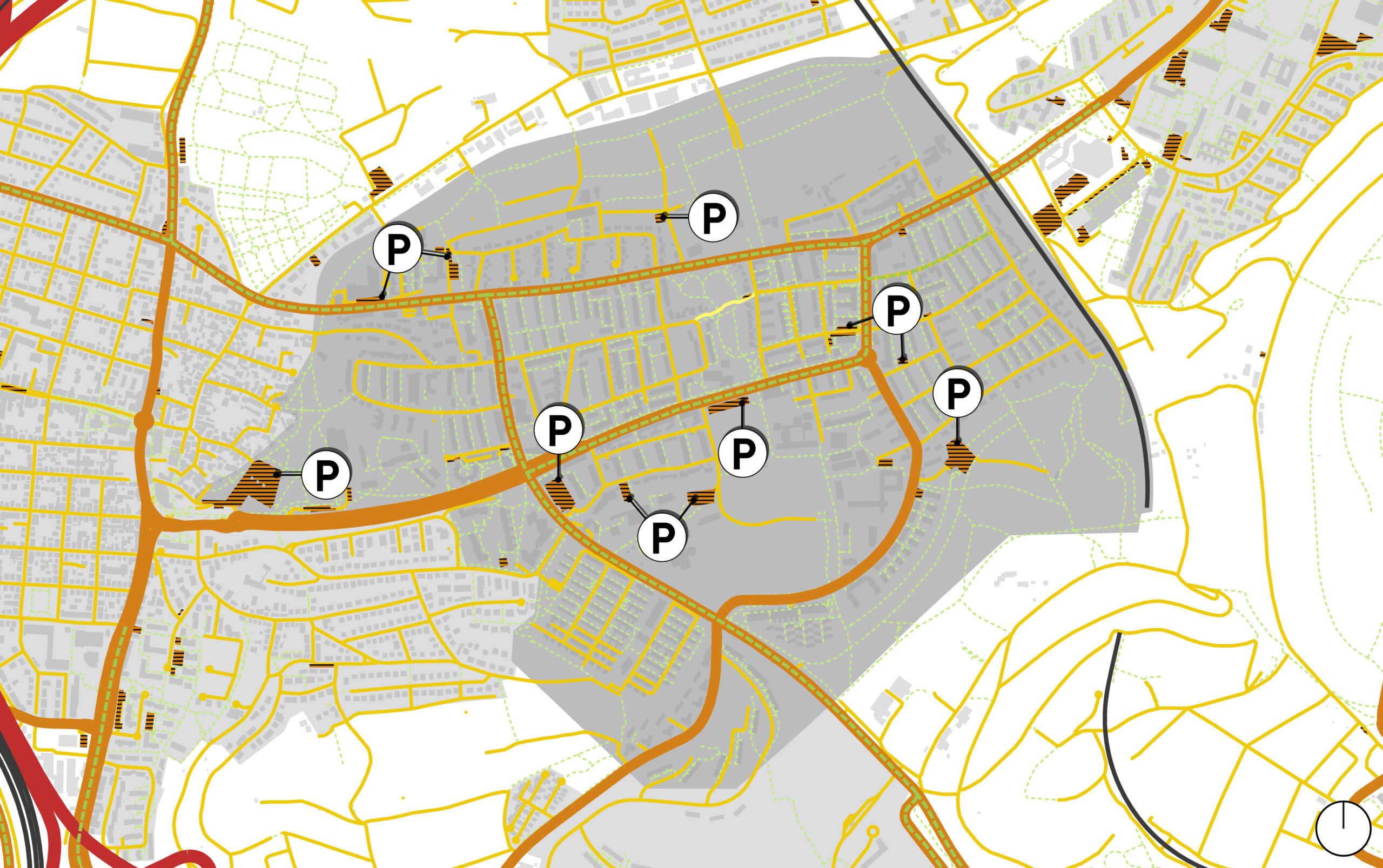 Motorisierter Individualverkehr Rot